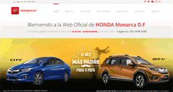 Desktop Screenshot of hondamonarcadf.com
