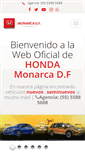 Mobile Screenshot of hondamonarcadf.com